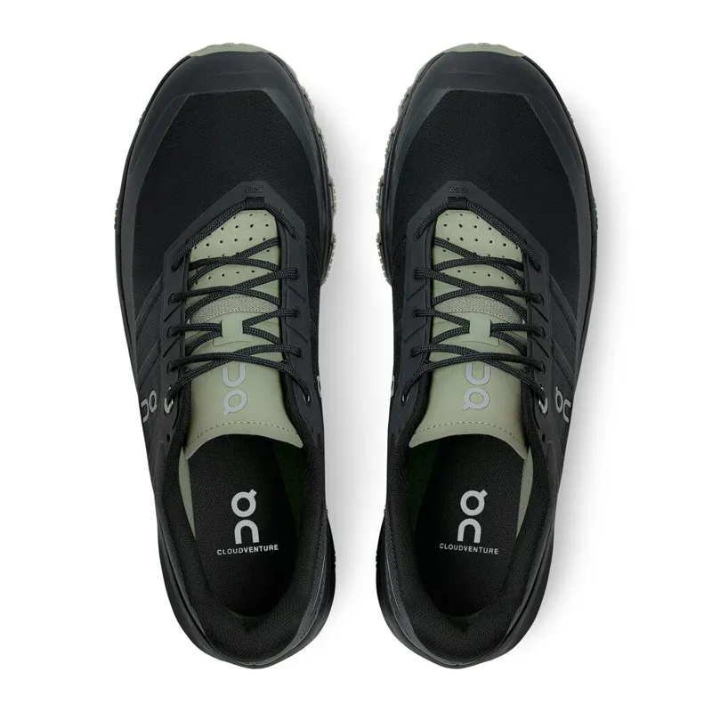 On Running Men's Cloudventure Running Shoes in Black/Reseda -3